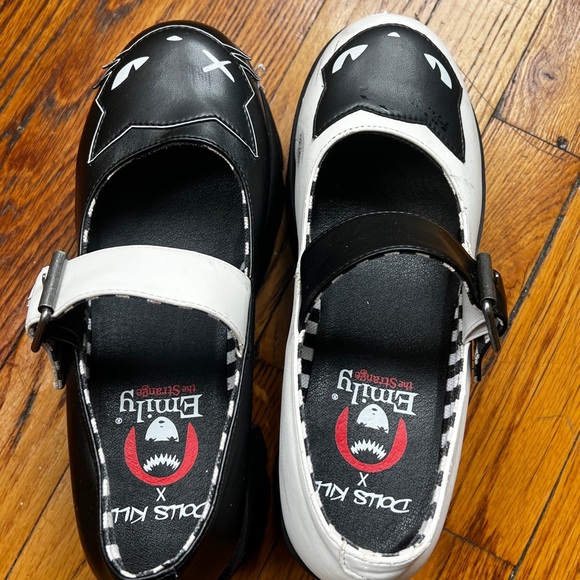 “Cat you Later” Dolls Kill Black & White Dress Shoes - Picture 2 of 12